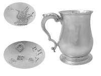 George III Half Pint Mug London 1761